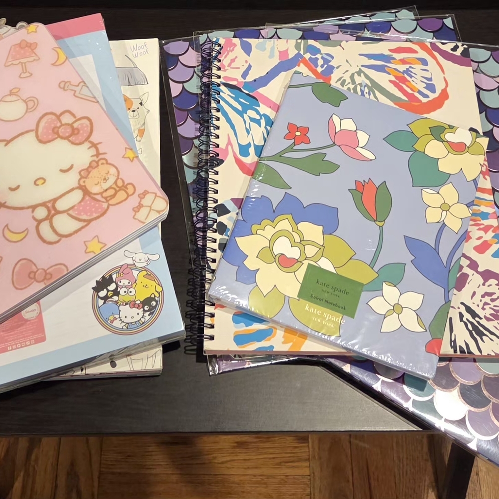 kate spade Floral Spiral Notebook & Stationary Items